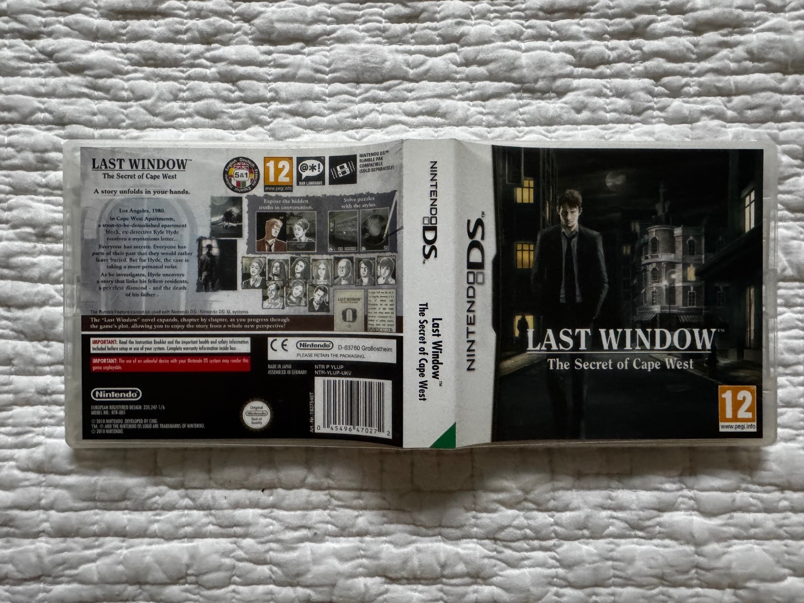 ds LAST WINDOW The Secret Of Cape West ni REGION FREE (Works On US Consoles) PAL