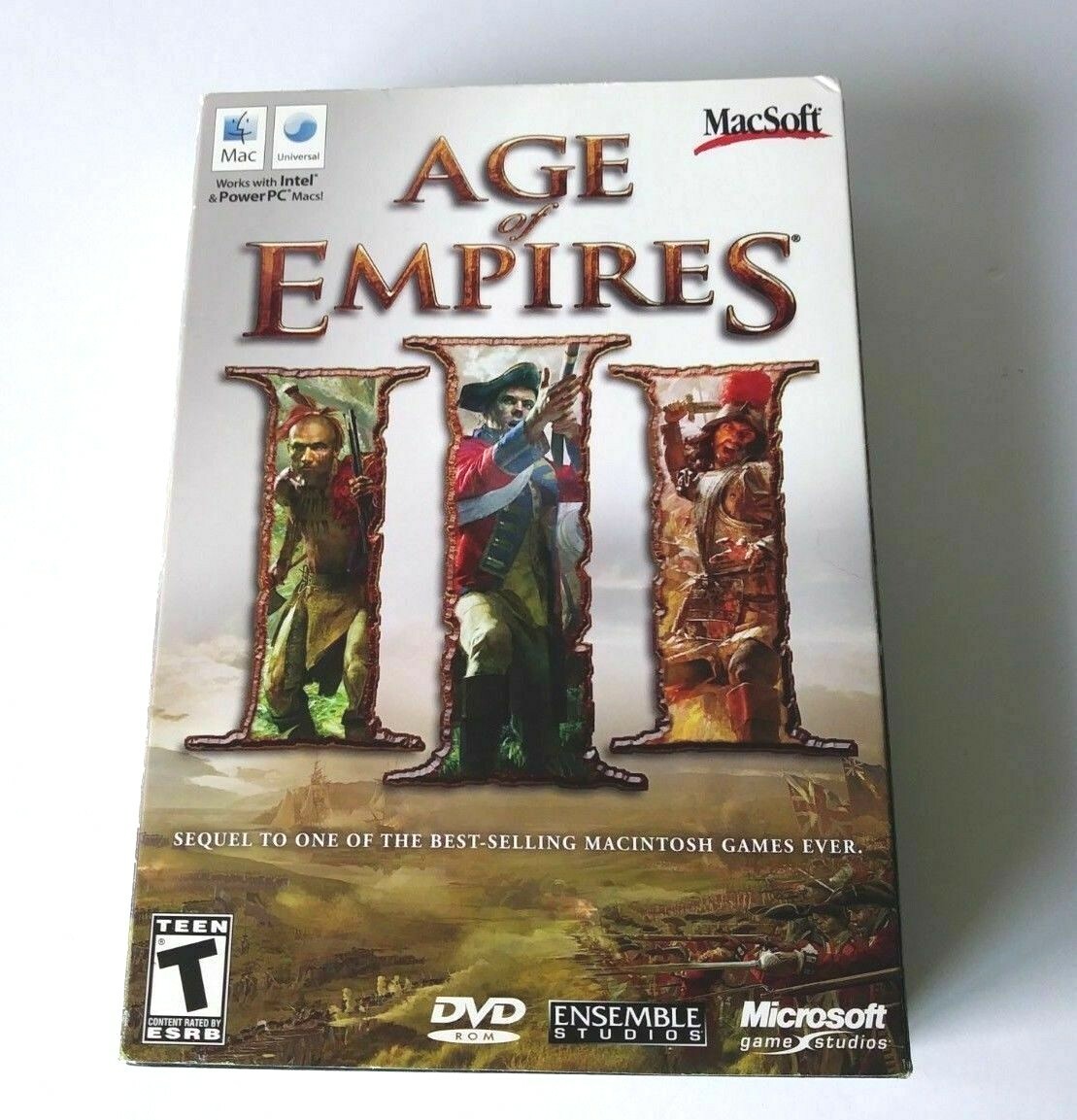 Age of Empires III 3 for Apple MAC! Great War Strategy RTS Game FACTORY SEALED!