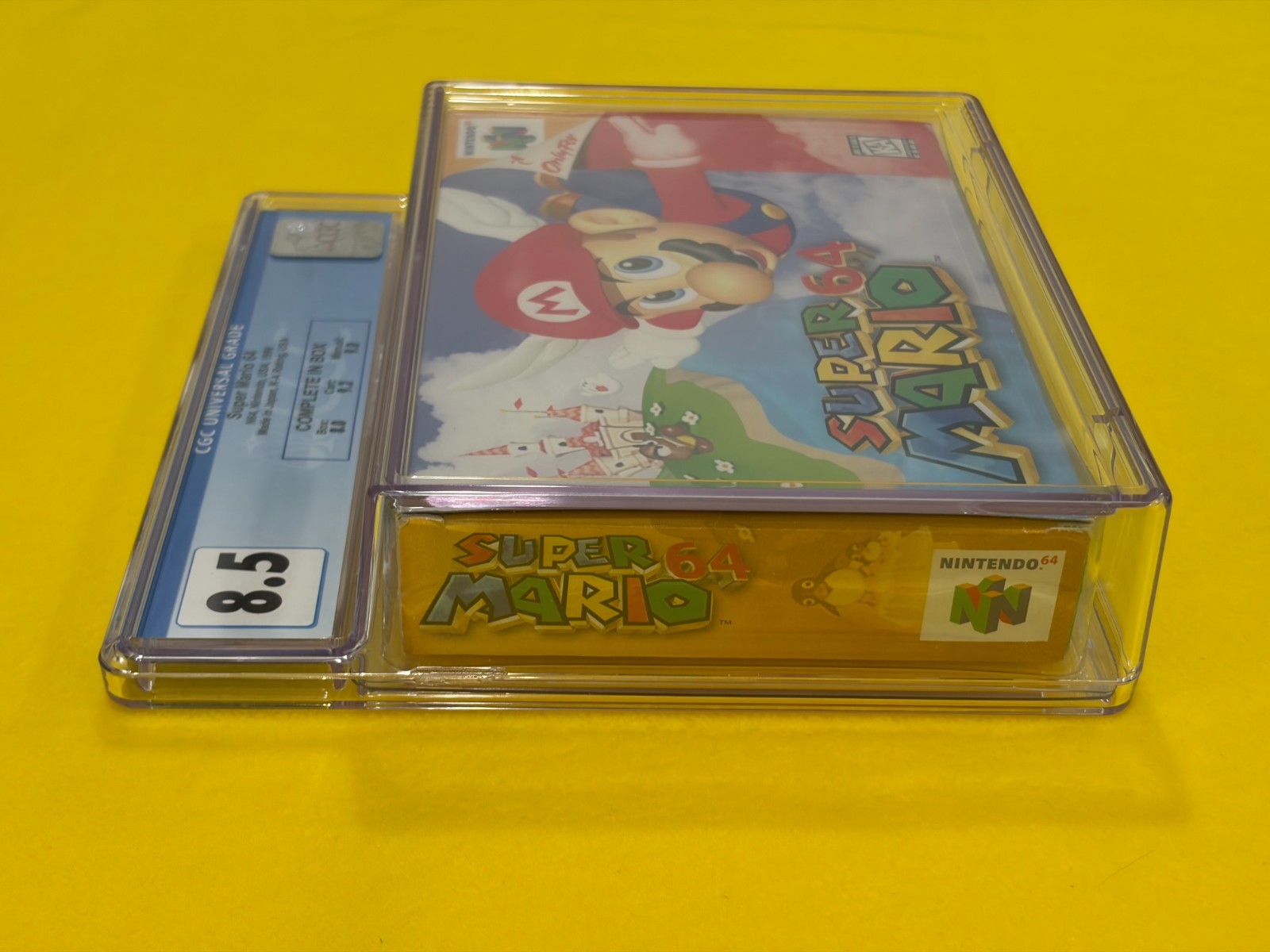 Super Mario 64 (1st Print 1996, CGC 8.5 w/ 9.2 Cart!!!) Nintendo 64 N64 not WATA