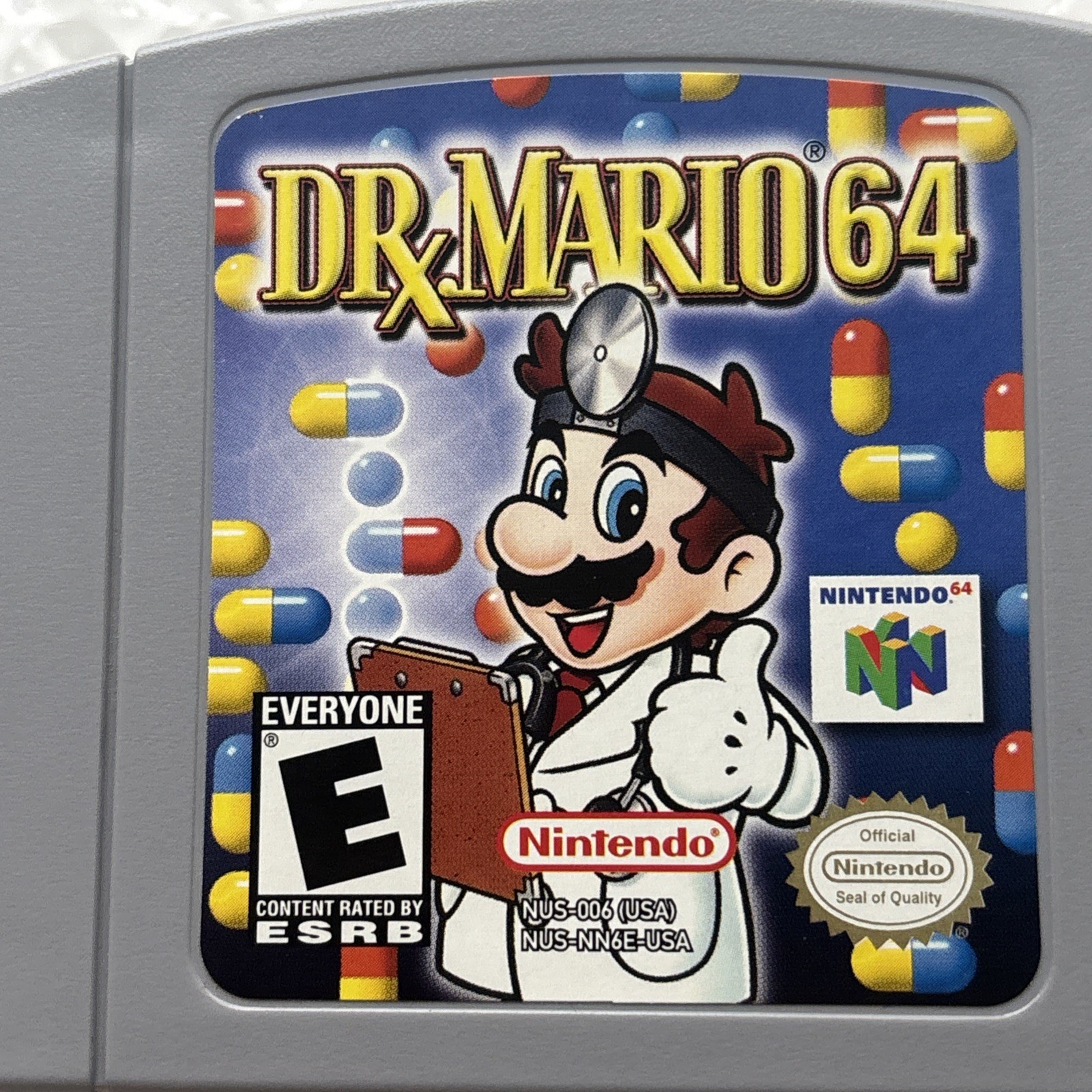 Dr. Mario Nintendo 64 N64 Authentic Complete In Box CIB Tetris Tested Mint Cart