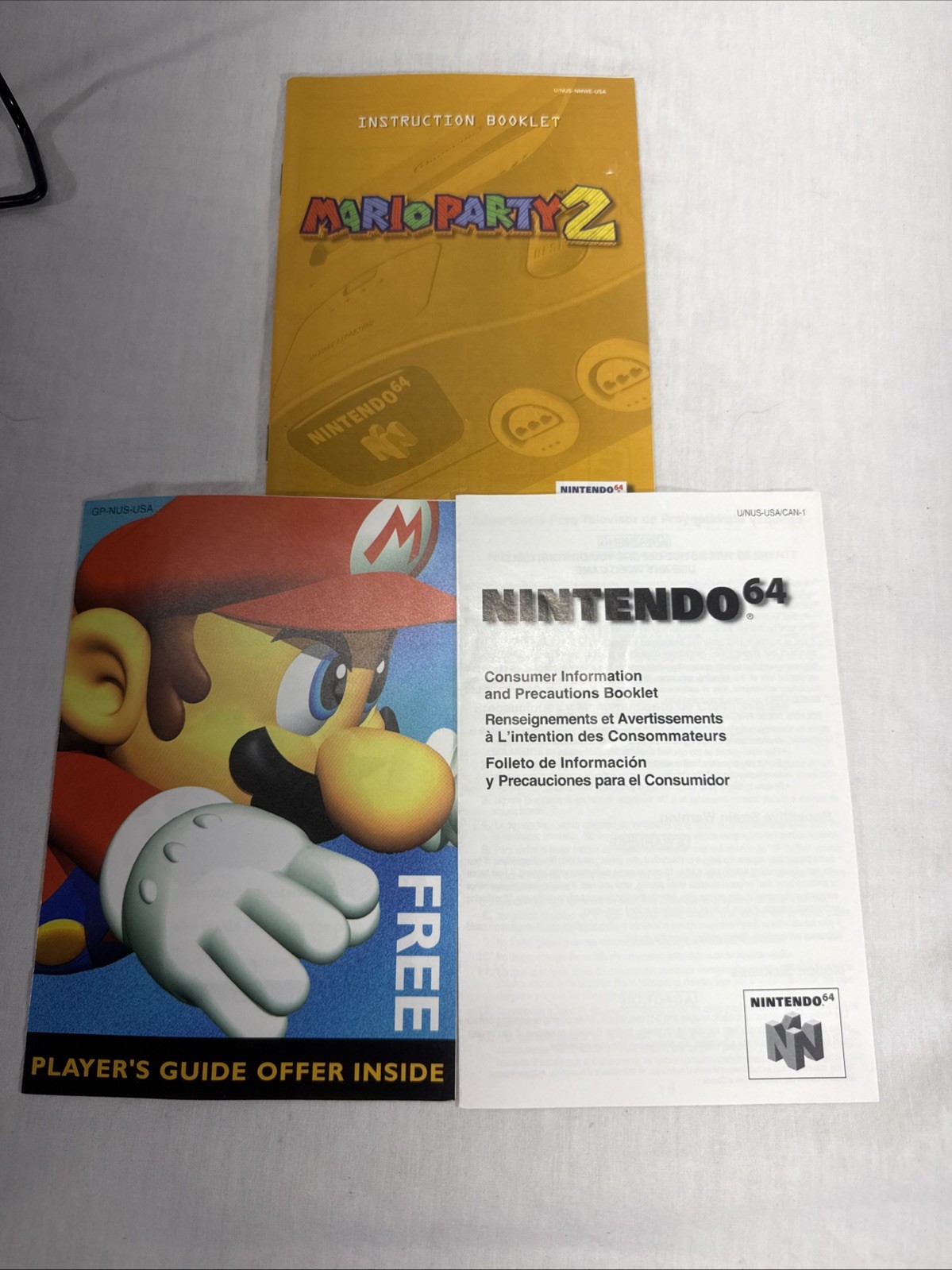 Mario Party 2 (Nintendo 64 N64) Authentic w/ Manual – Tested & Working