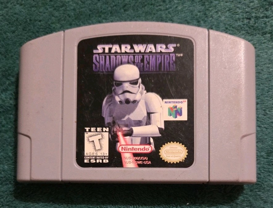 Rare Star Wars Shadows of the Empire Nintendo 64 Action Game Pak Cartridge 1996