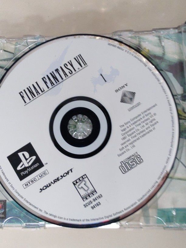 PlayStation 1 Black Label Final Fantasy VII Greatest Hits 3 Dicks & Manual See d