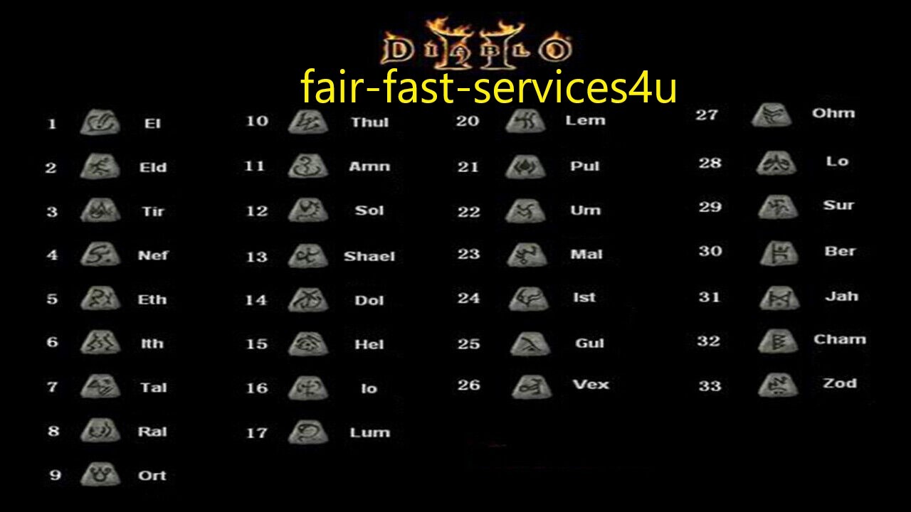 💎 Season 8 VEX-OHM-LO-SUR-BER-JAH DIABLO 2 RESURRECTED D2R LADDER SC – SOFTCORE