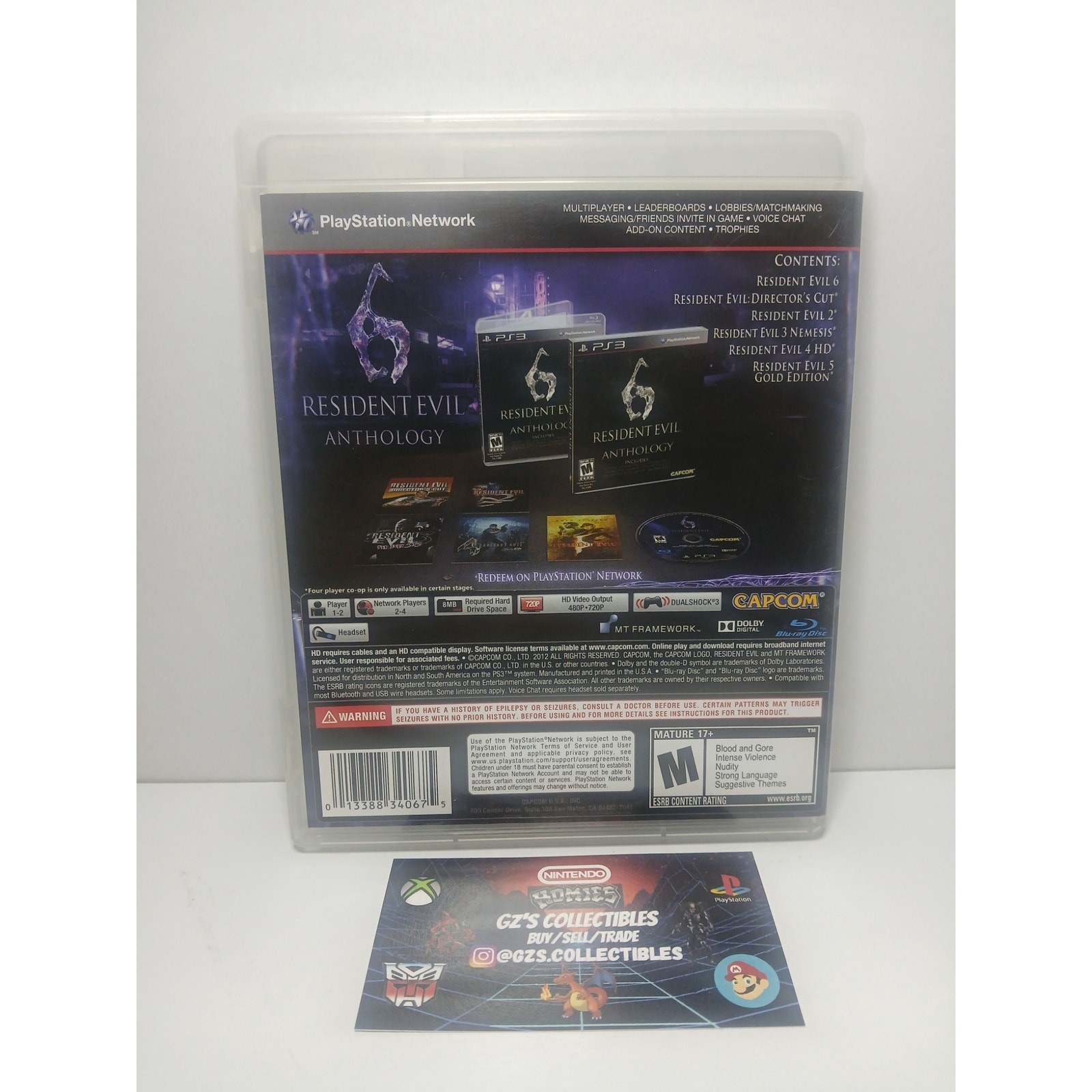 RESIDENT EVIL 6: ANTHOLOGY CIB CODES* SONY PS3 TESTED WORKING FREE FAST SHIPPING