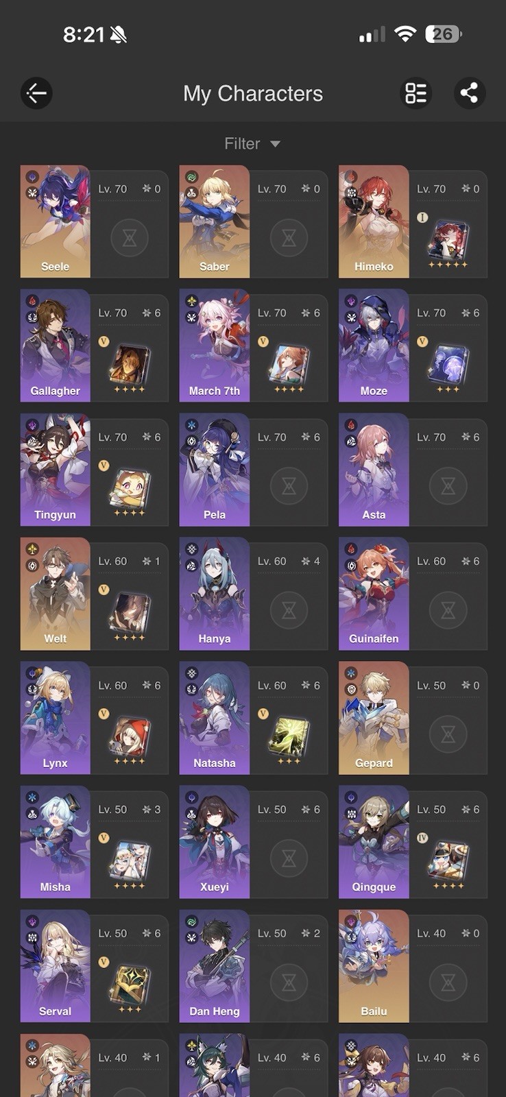 EU Honkai Star Rail TL 70 Server E2 Phainon