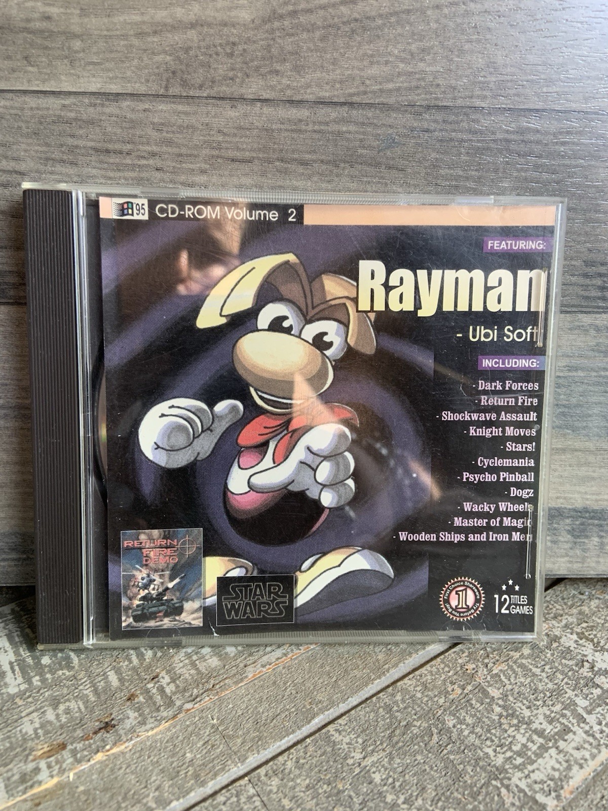 Rayman PC Game For Windows 95 Early Edition 1998 CD-ROM Tested Ubi Soft 12 Games