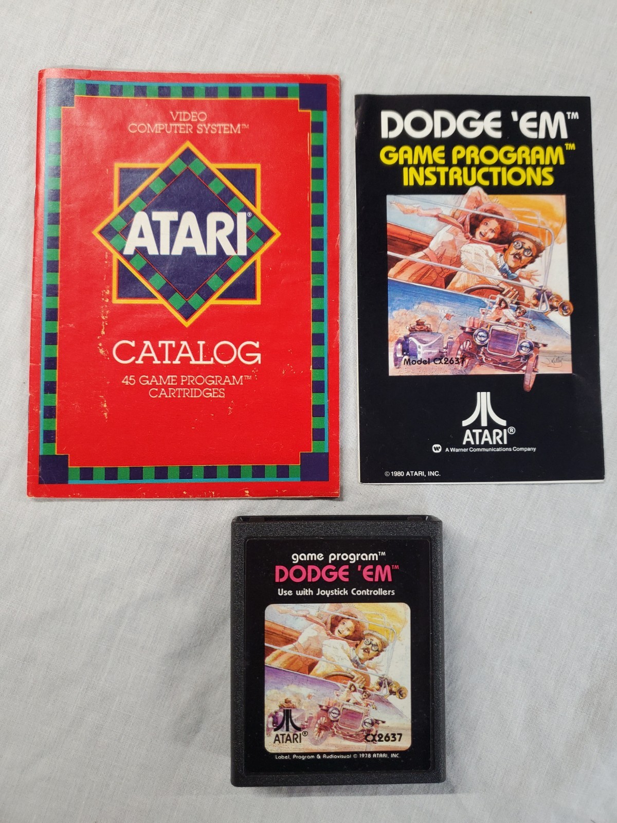 Dodge ’Em Atari 2600 Action Pak Box Variant Complete In Box CIB Tested (E006)