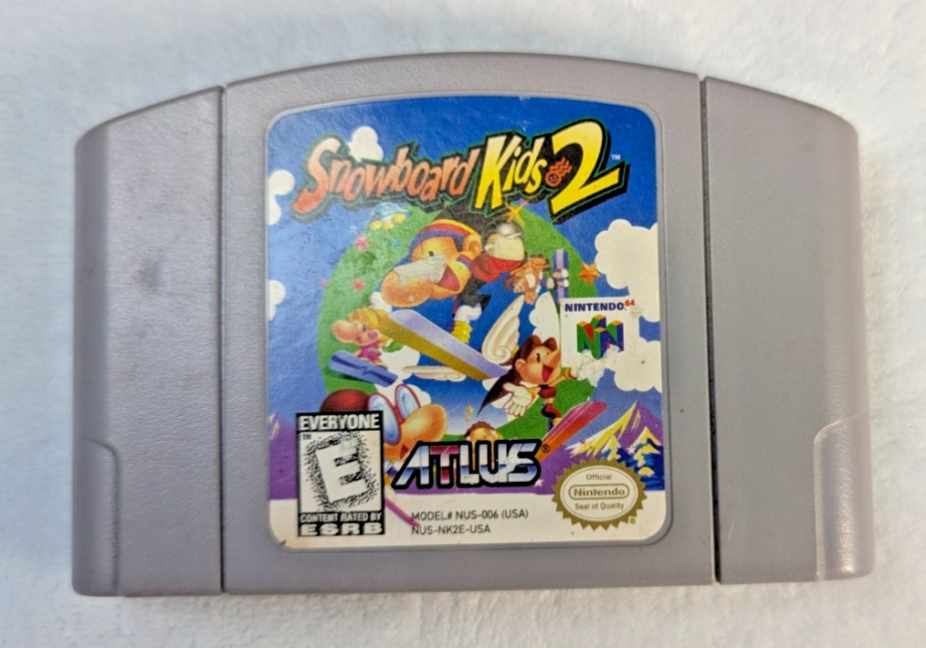 Snowboard Kids 2 Nintendo 64 N64 1999 Authentic Cart Only Tested Atlus Rare