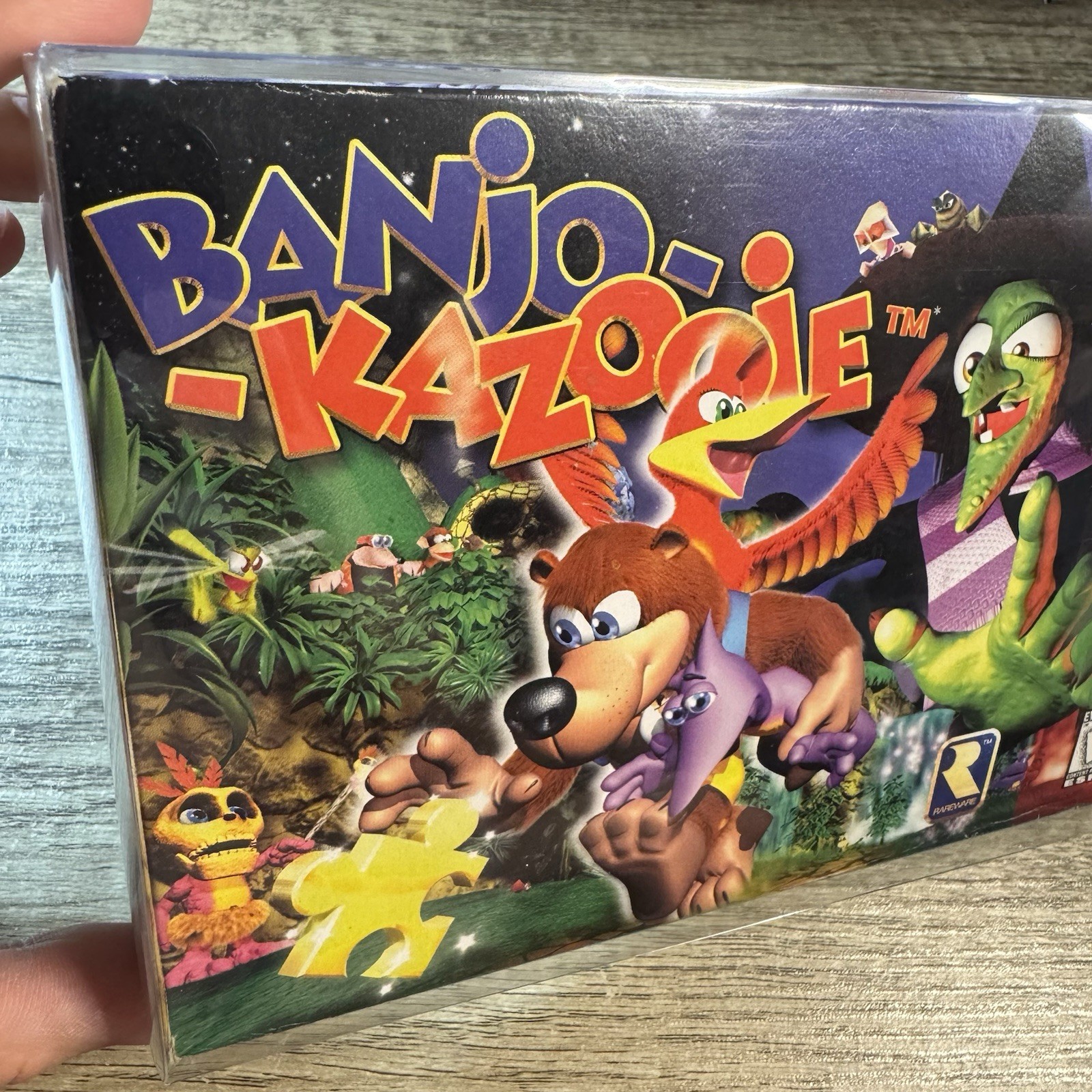 Banjo-Kazooie CIB Nintendo 64 N64 Authentic Tested Complete Box Protector Manual