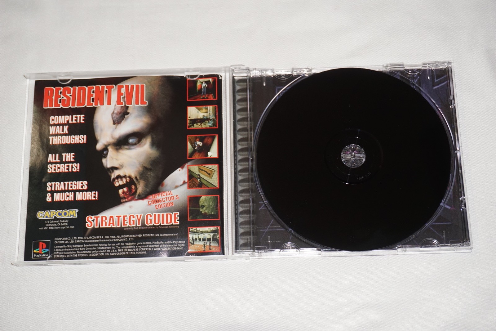 Resident Evil 1 (Sony Playstation 1 ps1) Complete w/ Reg Card Jewel Case Variant