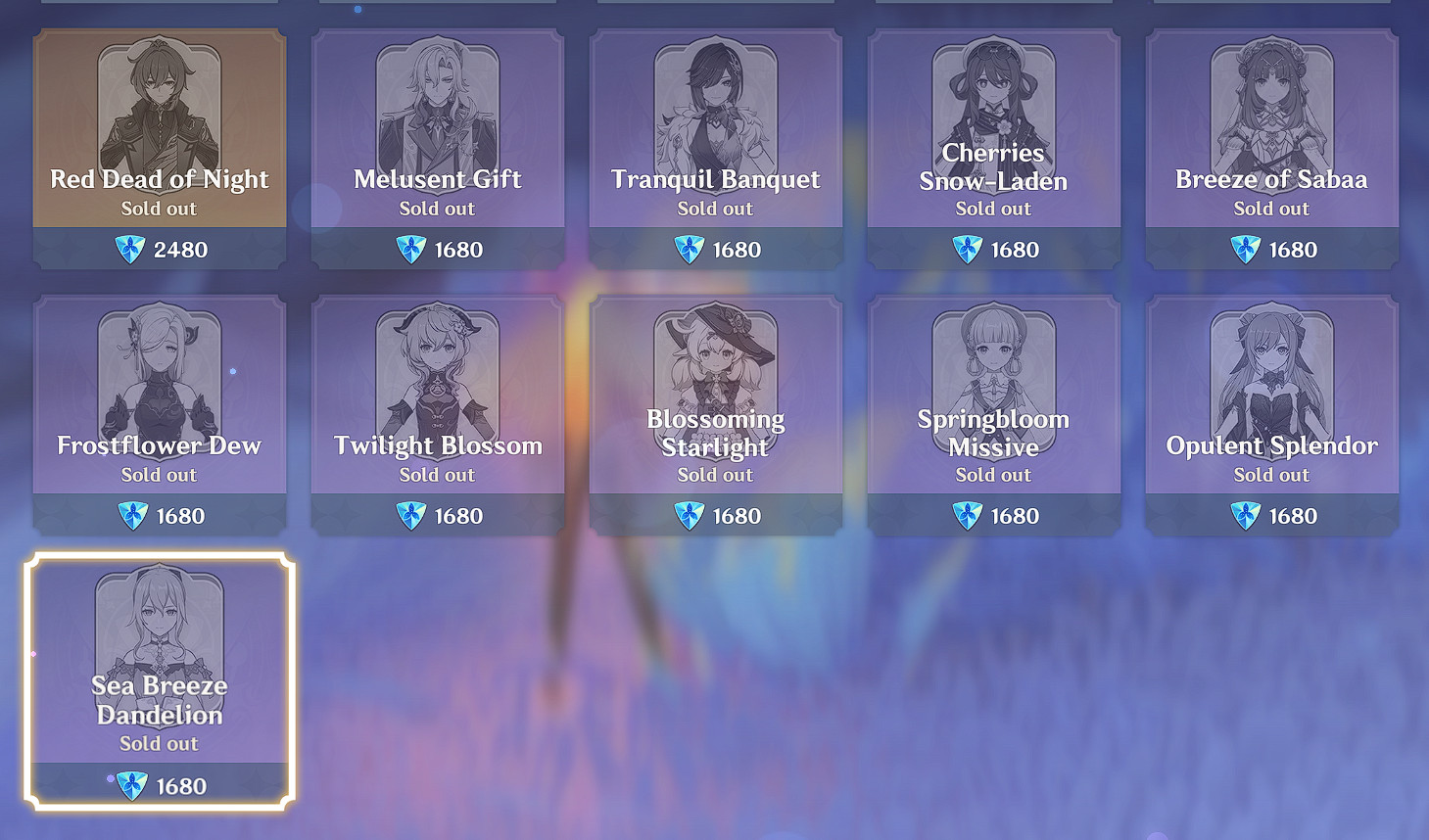 Genshin Impact – NA account – 11 C6 5Stars – All characters aquired and built
