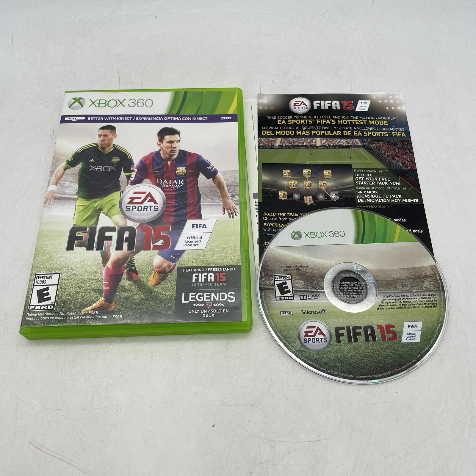 FIFA 15 (Xbox 360, 2014) CIB Complete w/ Manual – Tested