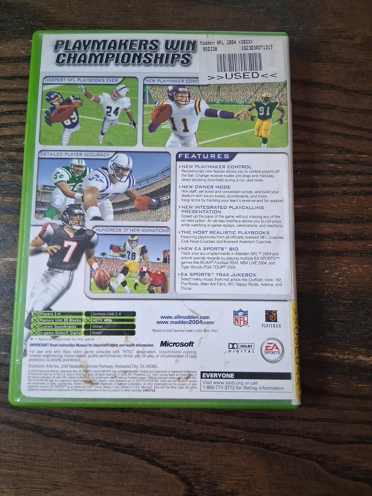 Madden NFL 2004 (Xbox, 2003)