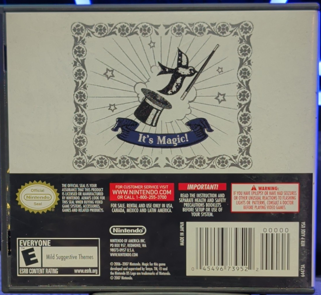 Master of Illusion 2006 Nintendo DS 2DS 3DS Complete Manual Authentic Tested
