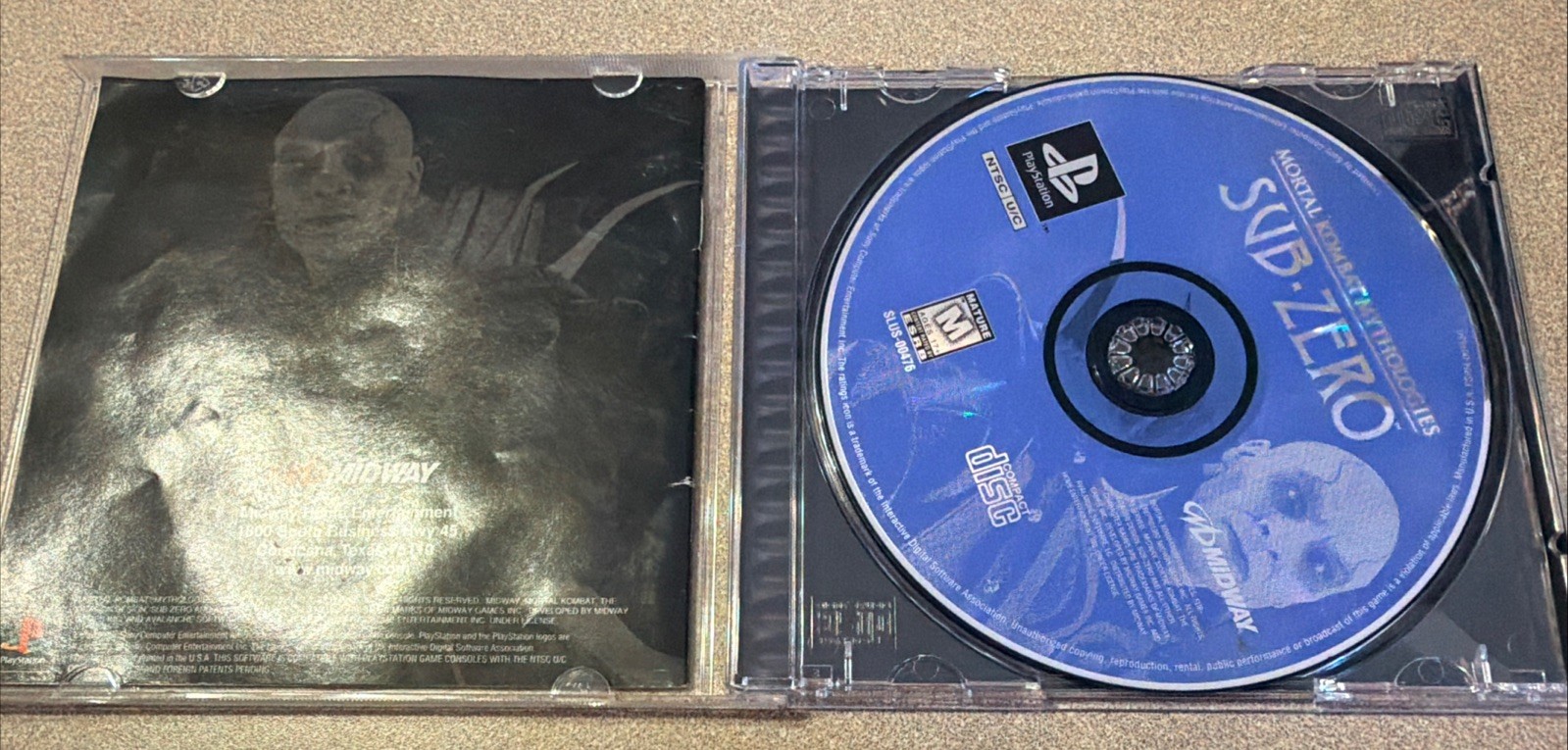 Mortal Kombat Mythologies Sub-Zero (Sony PlayStation 1 PS1) Complete Tested Mint