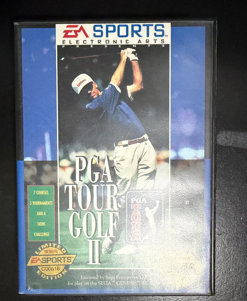 PGA Tour Golf II (Limited Edition C00518) – GEN Sega Genesis – EA Sports – Accep