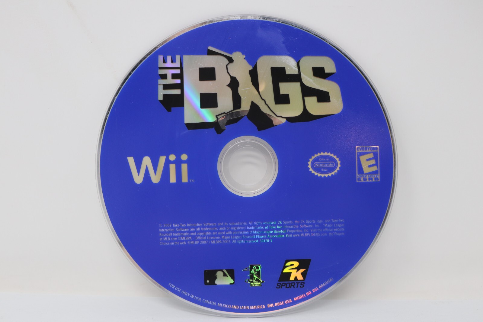 The Bigs (Nintendo Wii, 2007) DISC ONLY