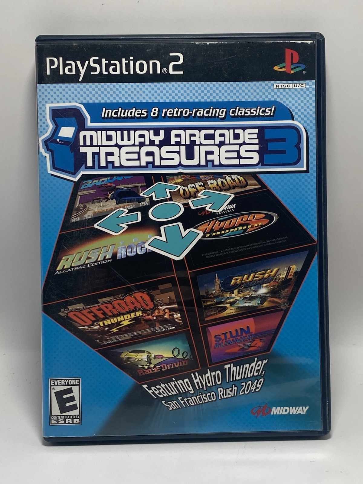 Midway Arcade Treasures 3 PS2 (Sony PlayStation 2, 2005) with Manual