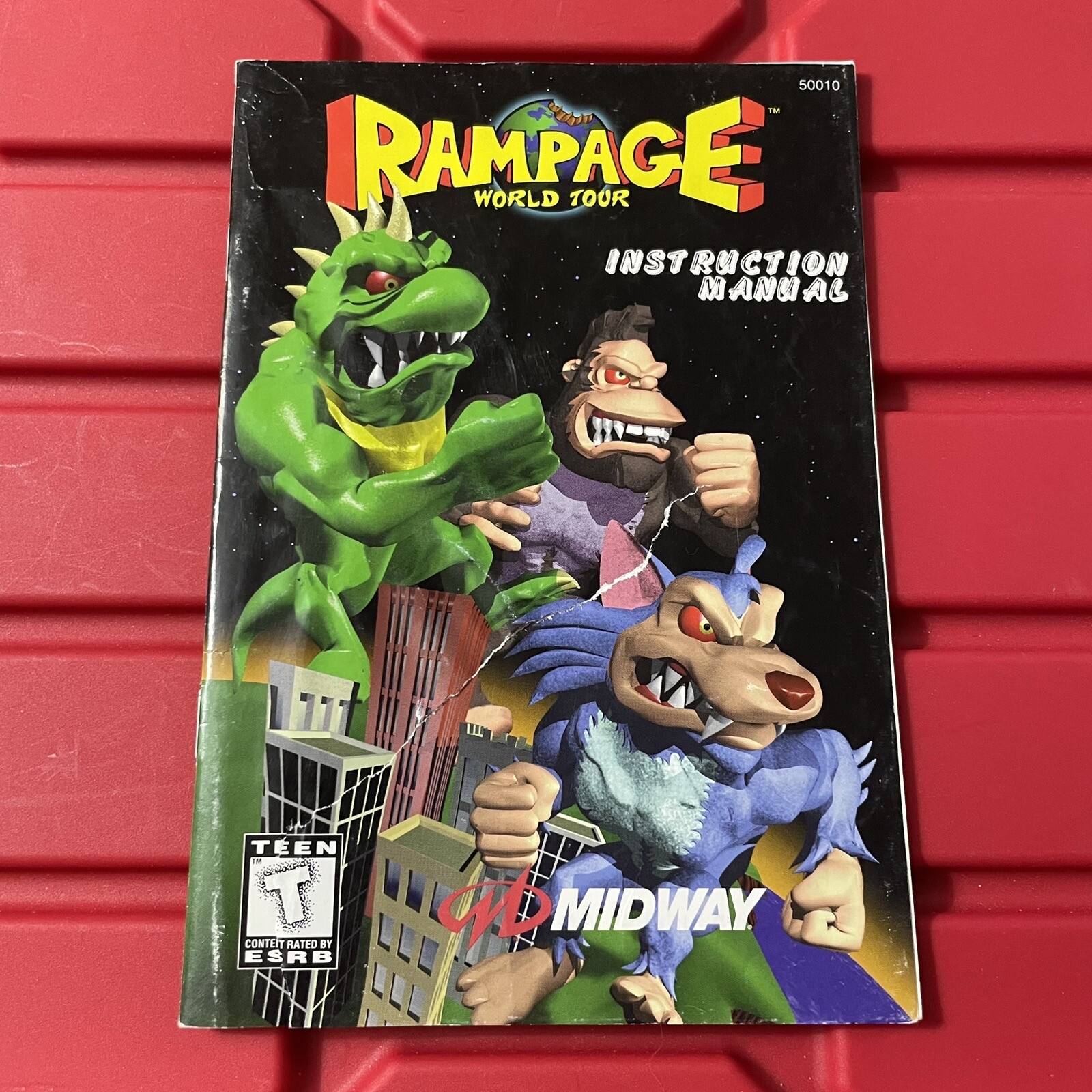 Rampage World Tour Replacement Instruction Manual PC NO Game Vintage 1997