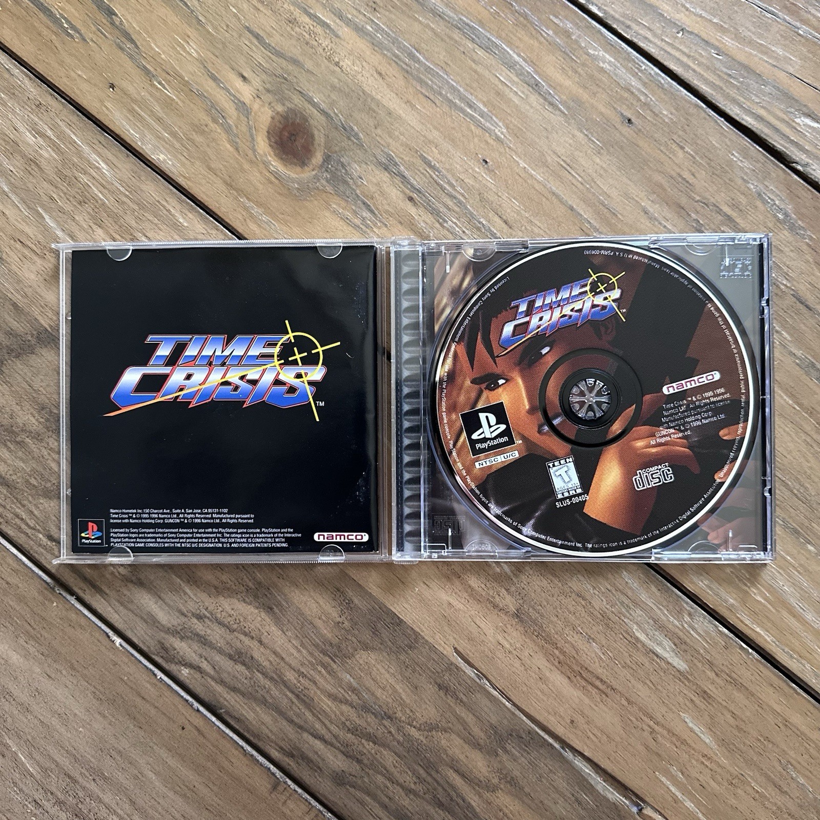 Time Crisis PS1 Black Label CIB Complete W/ Registration Card SLUS-00405