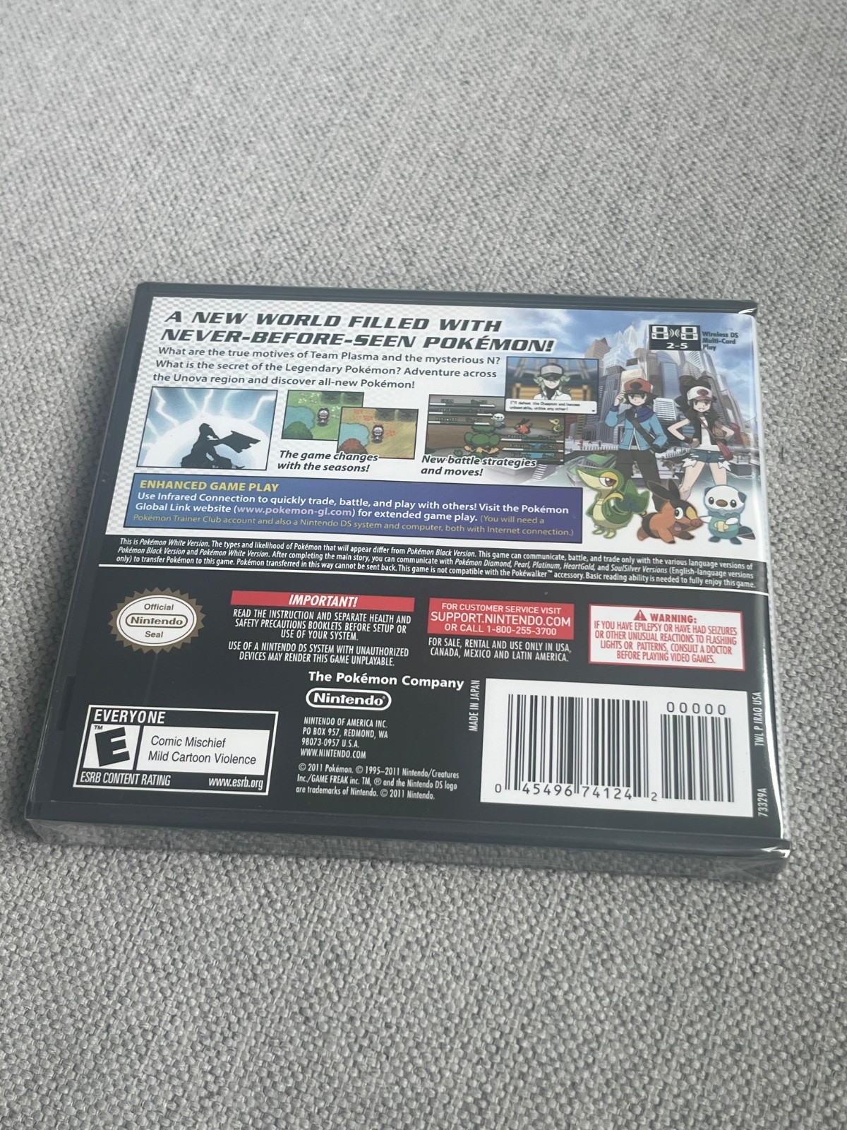 Pokemon White Version (Nintendo DS, 2011) Brand New Factory Sealed Authentic