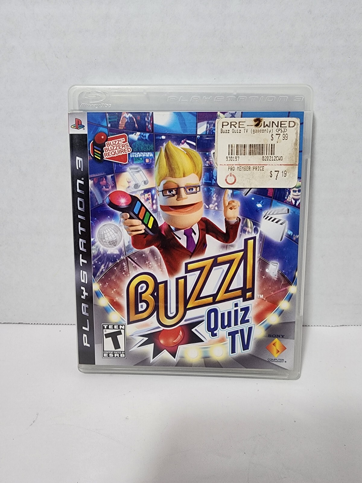 Buzz! Quiz TV (Sony PlayStation 3, PS3, 2008) *COMPLETE GAME, NO BUZZERS*
