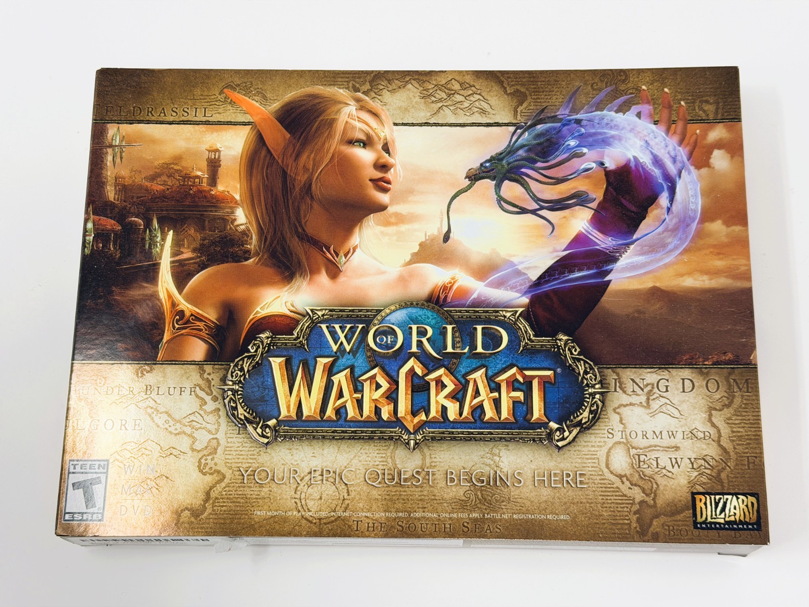 World of Warcraft Base Game PC Mac Gatefold Box 100% Complete 4-Discs Guides