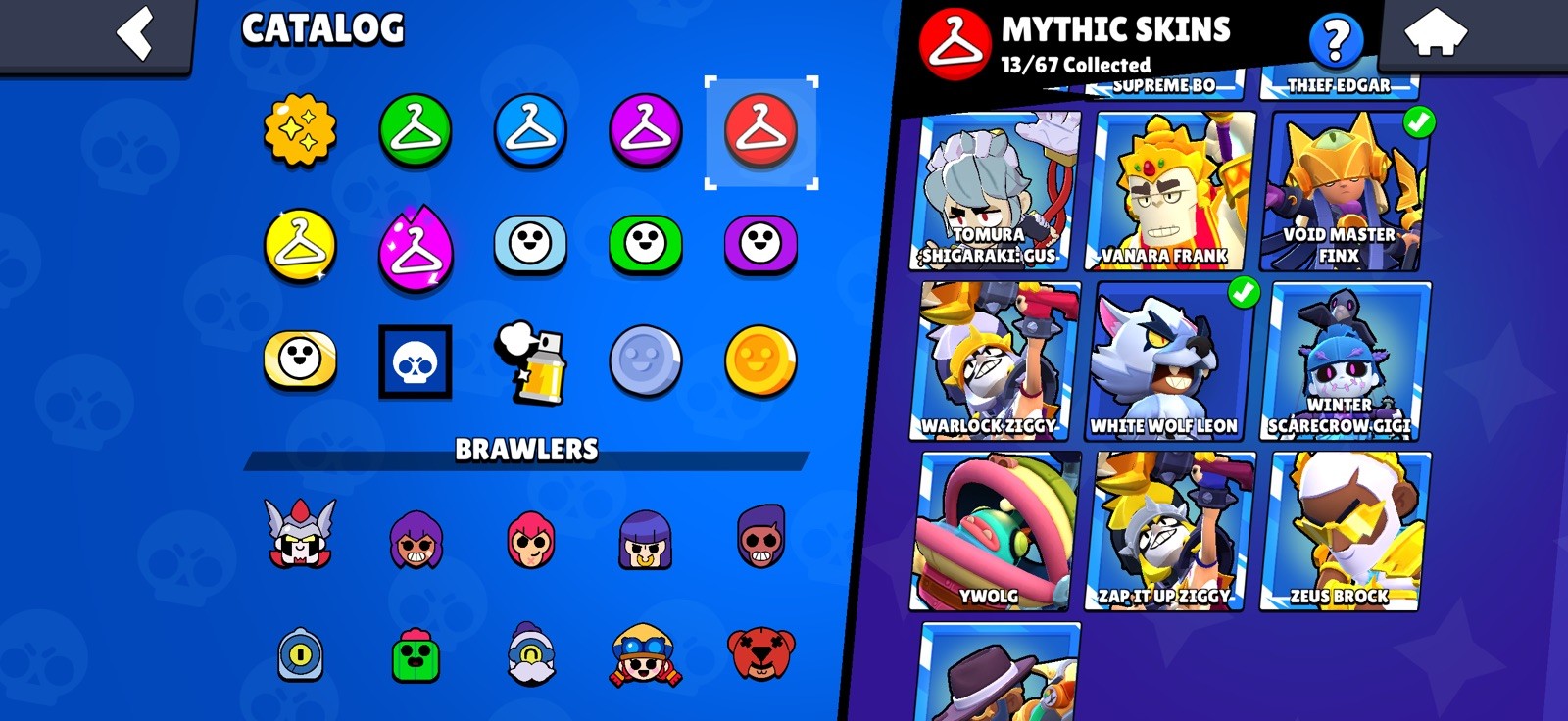 62K TROPHY/35Max Brawler/25Hyper/ 104/104Brawler/7 LEG/13 Mithic/77 Epic/Cheap