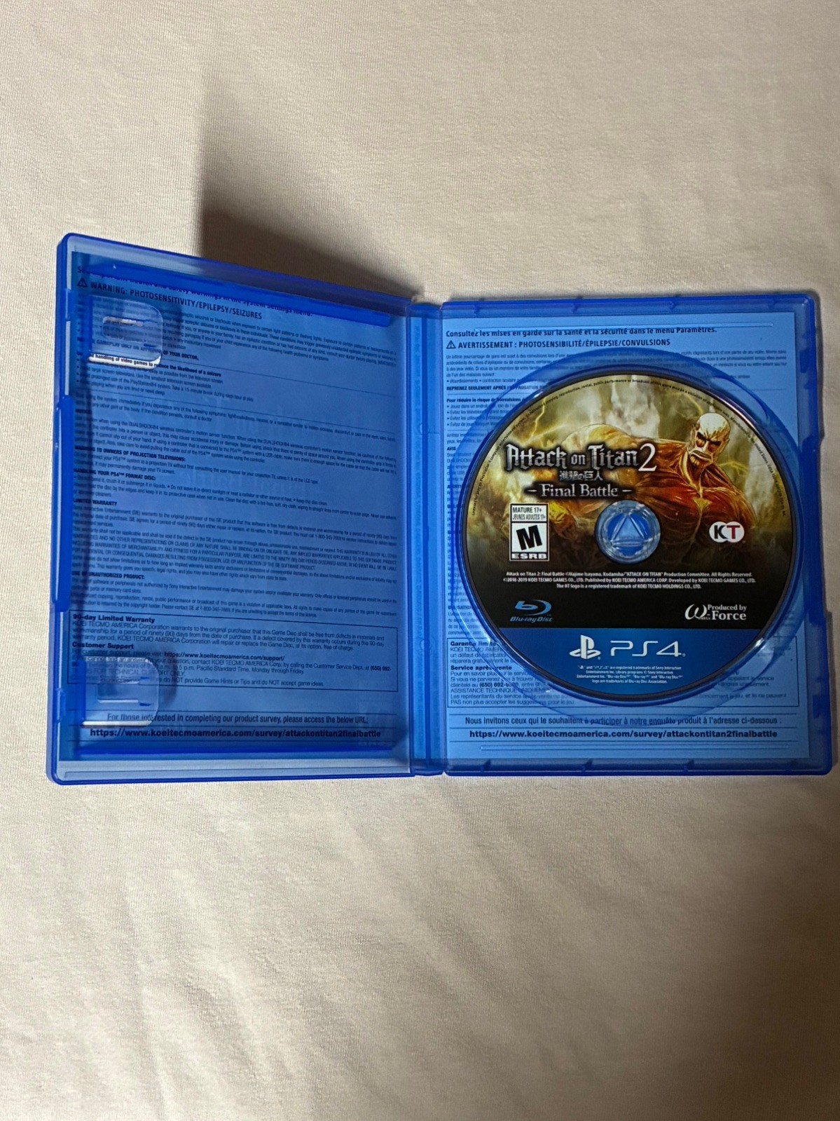 Attack On Titan 2: Final Battle (Sony PlayStation 4)
