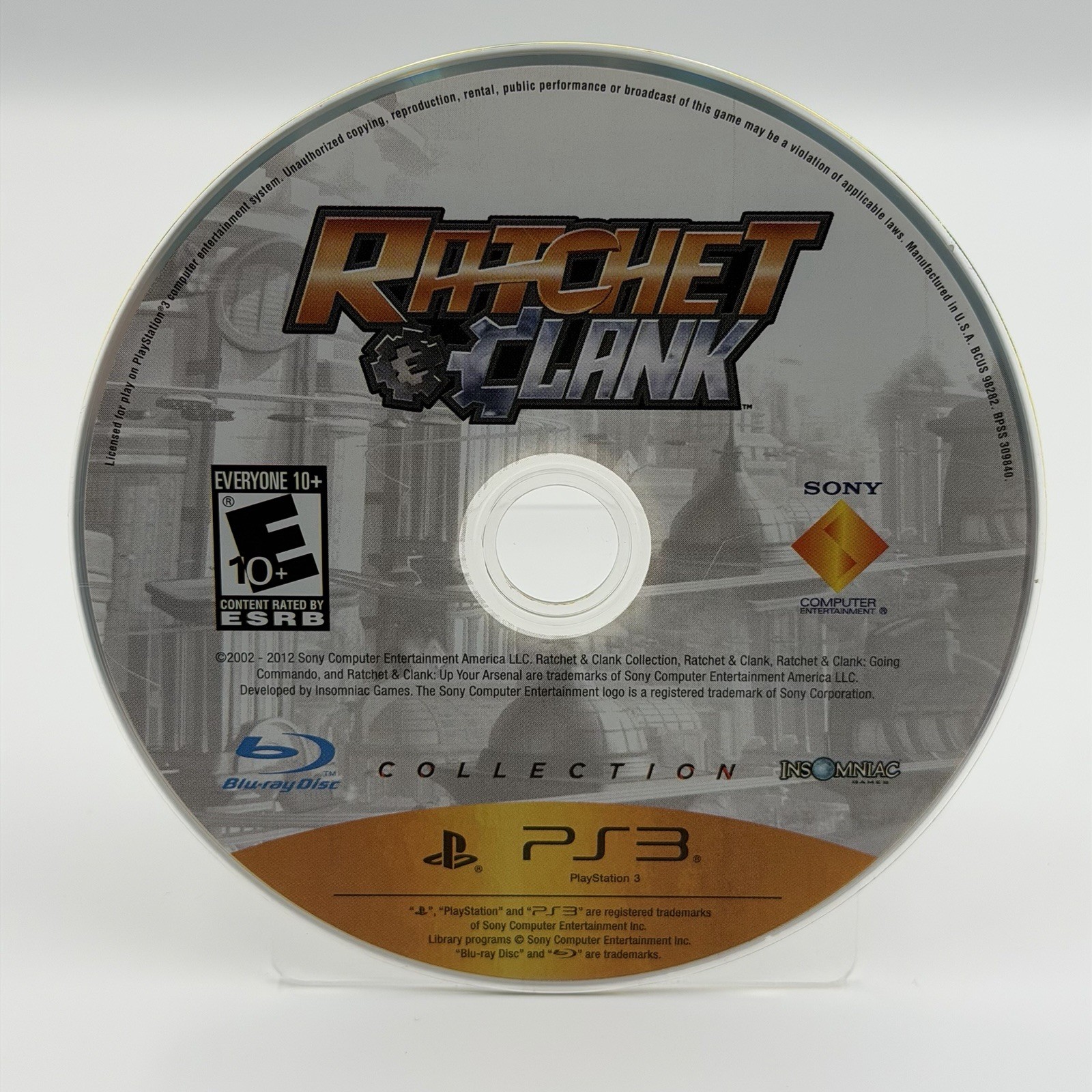 Ratchet & Clank Collection (Sony PlayStation 3, 2012) Disc Only