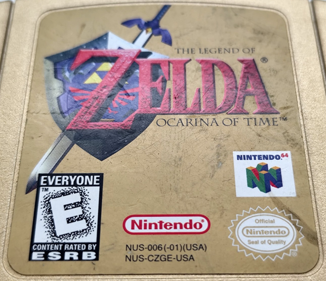 Zelda Ocarina of Time Gold Collectors (Nintendo 64 N64 1998) COMPLETE CIB Tested