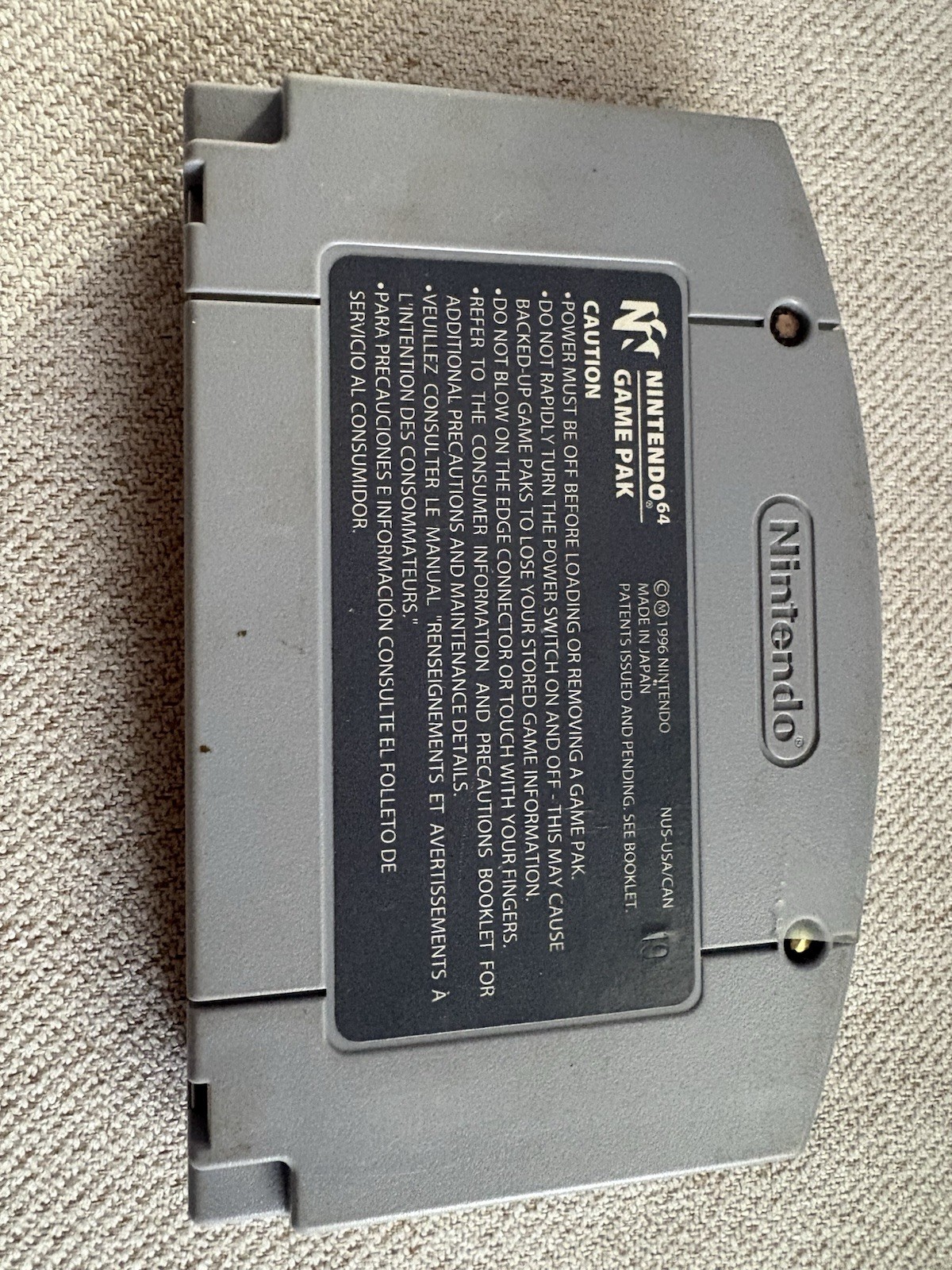 Super Mario 64 Nintendo 64 Authentic Cartridge Only. Tested And Works