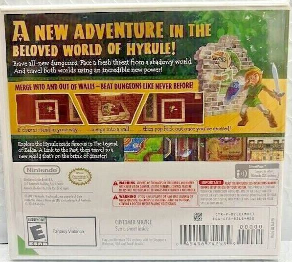 The Legend of Zelda: A Link Between Worlds 3DS Brand New Game (2013 RPG)