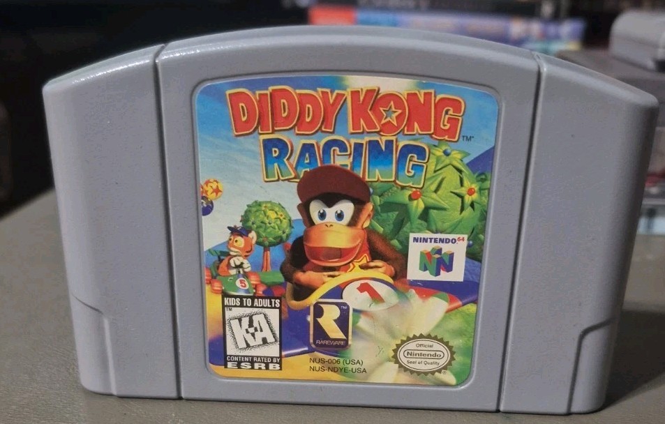Diddy Kong Racing (Nintendo 64, 1997) Great Condition And Tested And Working OEM