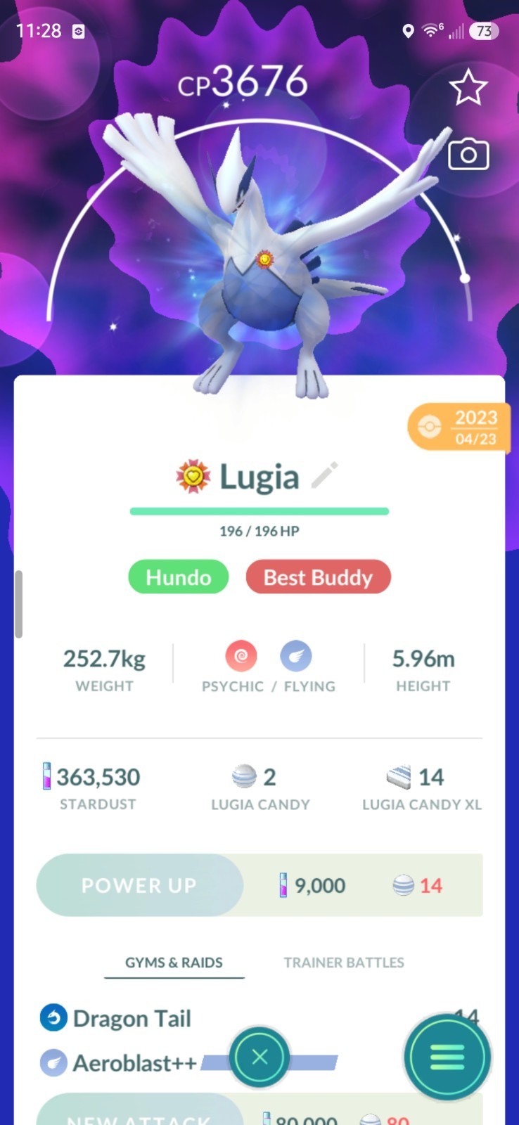 Pokémon GO Apex Lugia Hundo