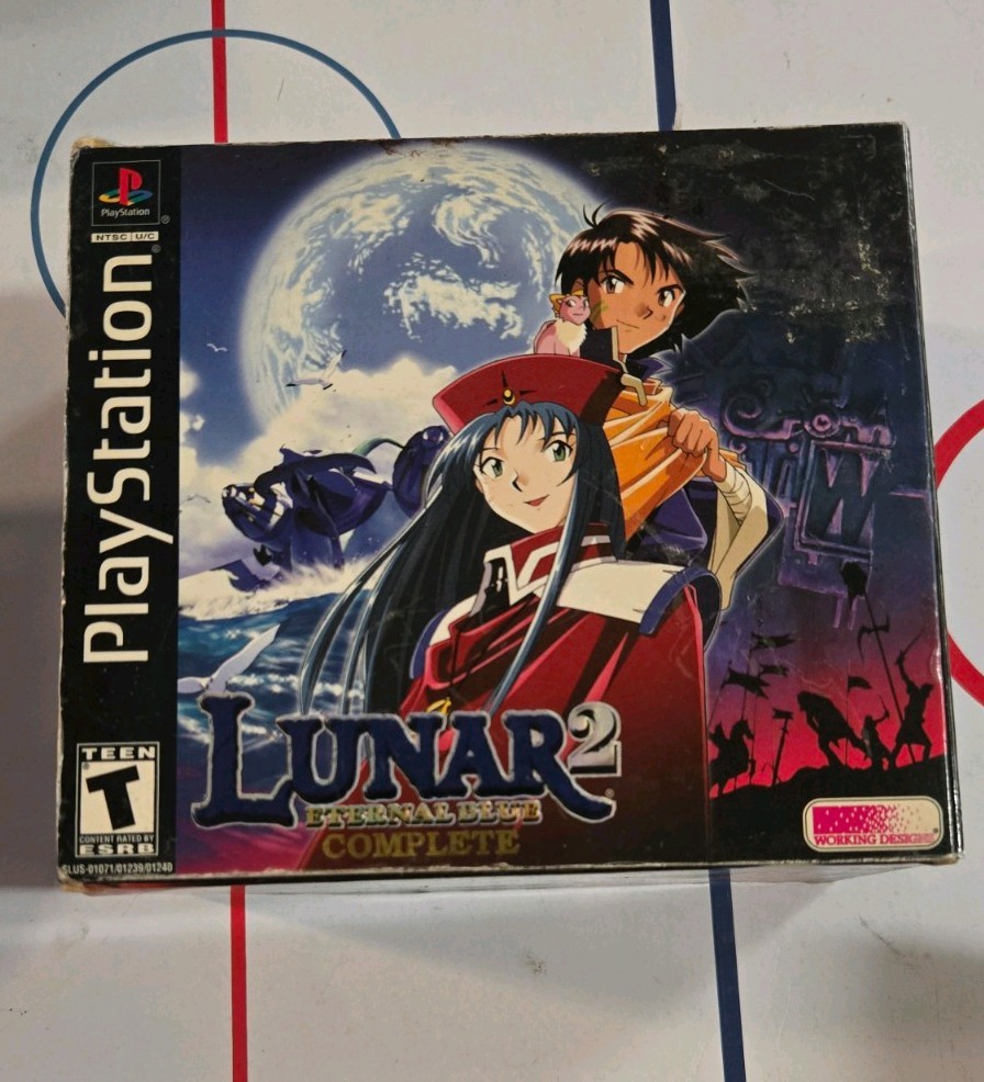 Lunar 2: Eternal Blue Complete (PlayStation 1, 2000) No Medallion