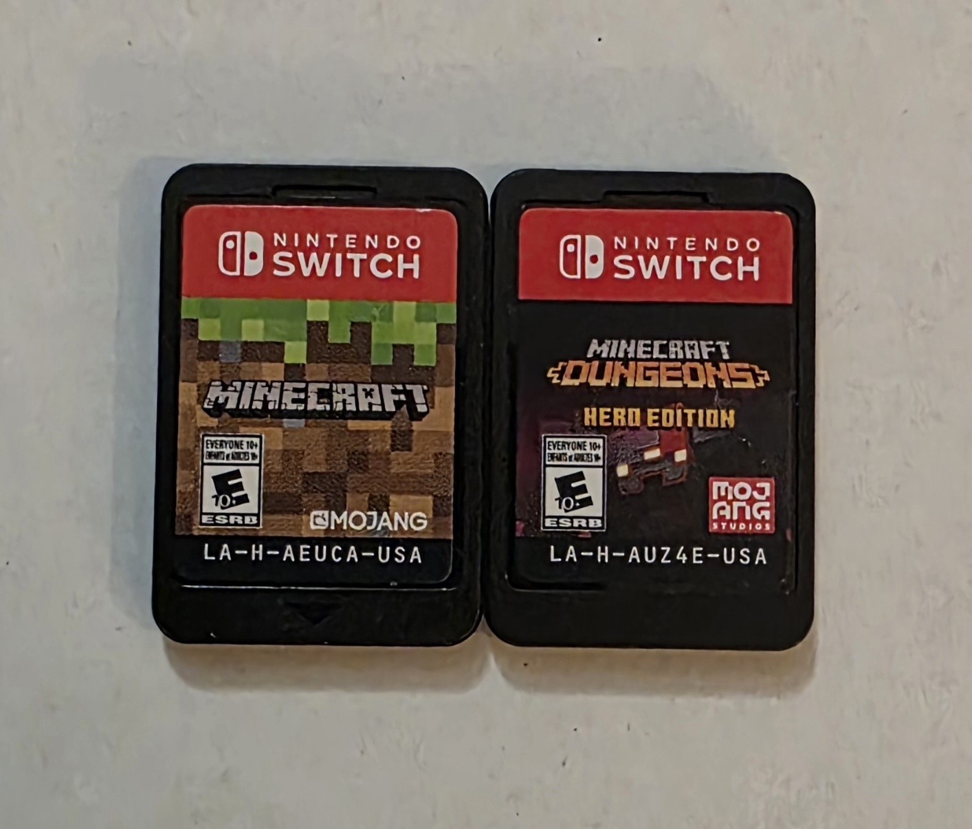 Minecraft & Minecraft Dungeons Hero Edition Bundle (Nintendo Switch) Both Tested