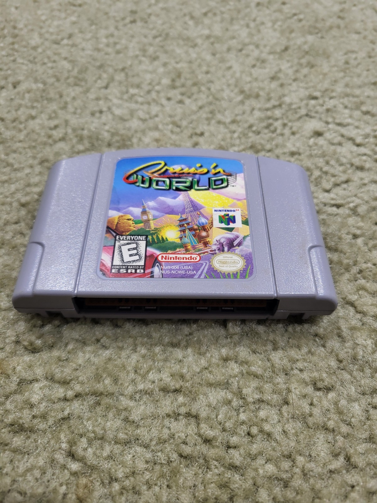 Authentic & Tested Cruis’n World Nintendo 64, Loose, Working, Good Shape