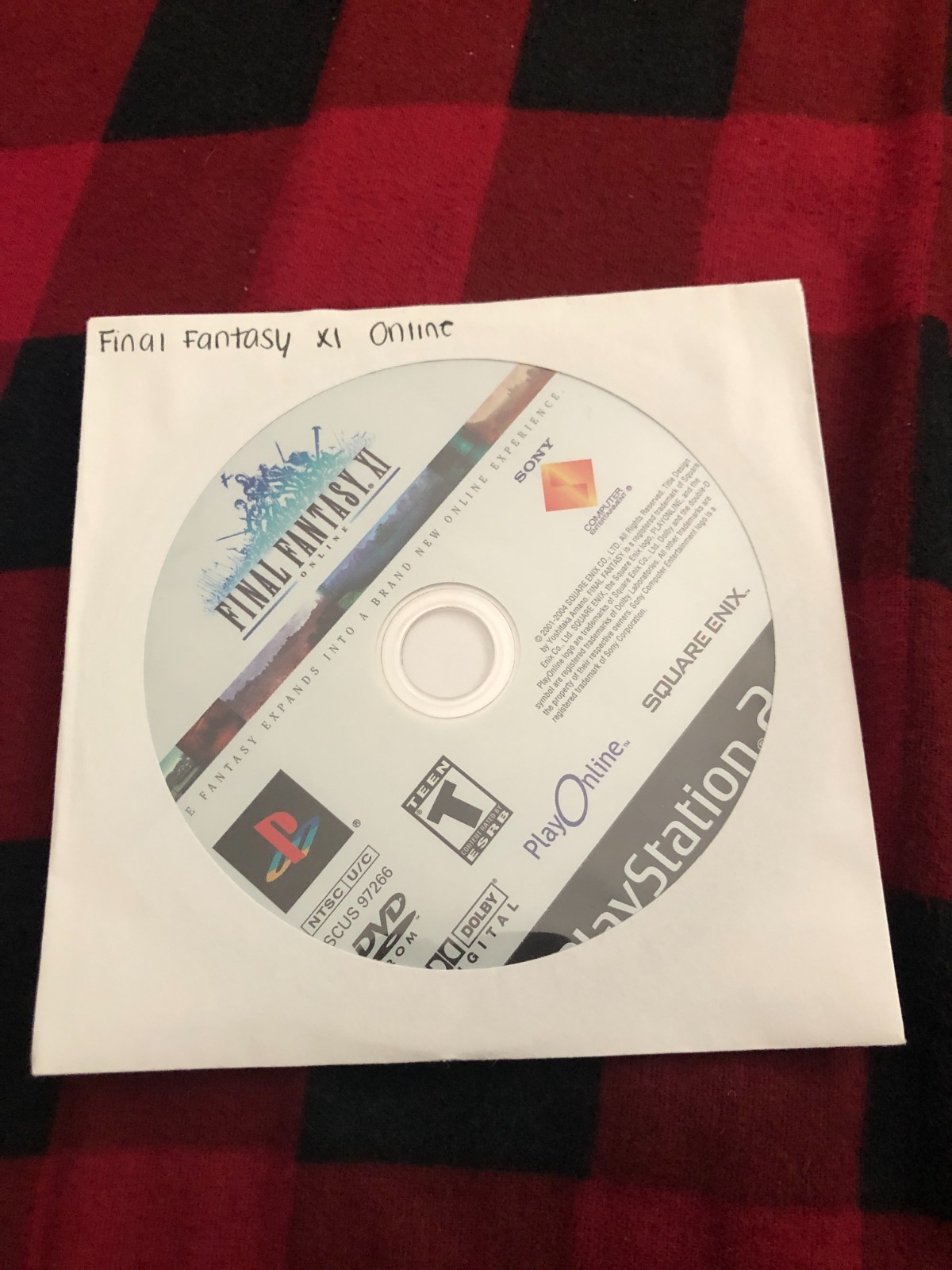 Final Fantasy XI Online Sony Playstation 2 2004 Disc Only Tested Works Great