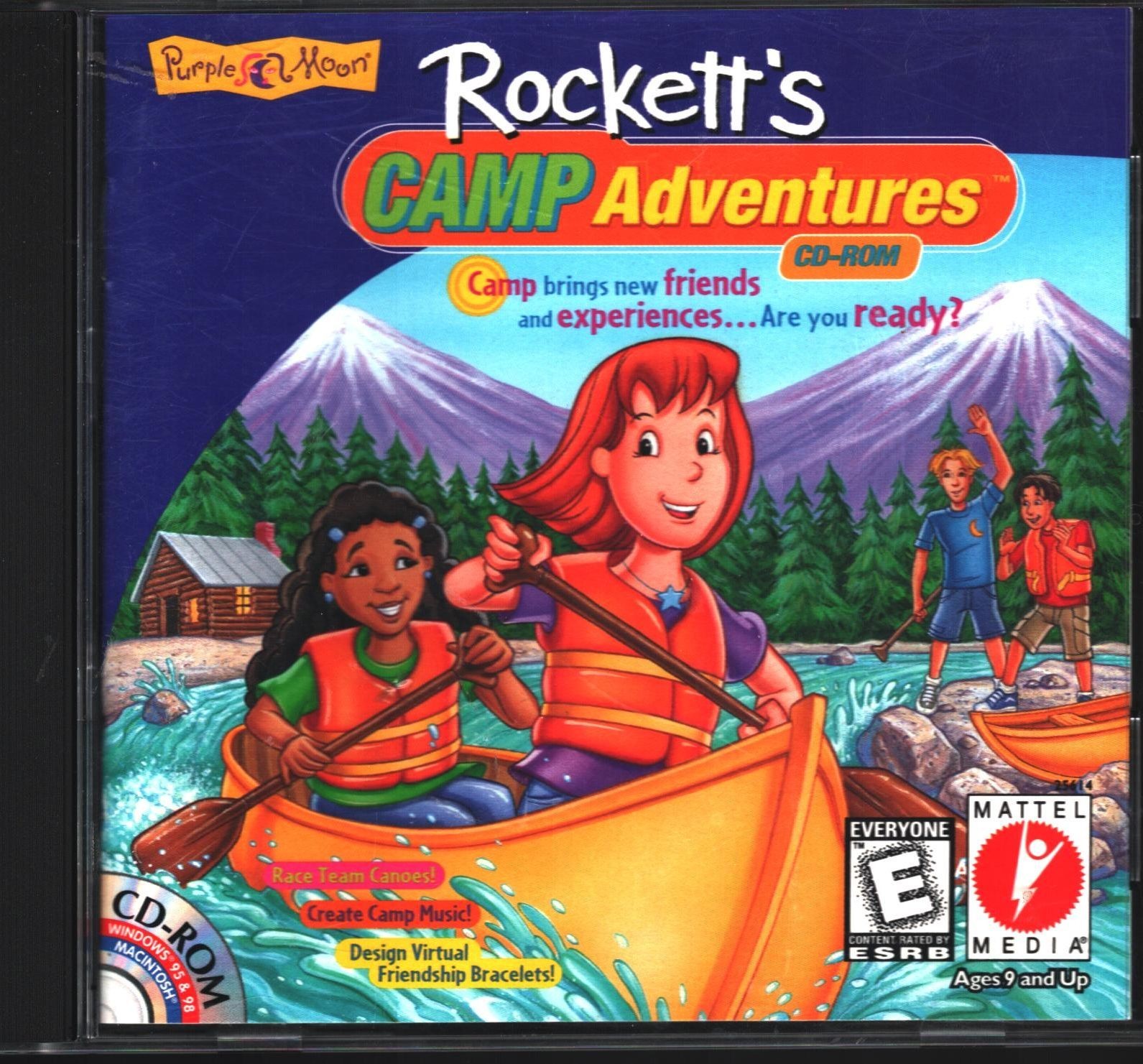 Vintage 1999 Rockett’s Camp adventures , PC CD-ROM, Mattel Media