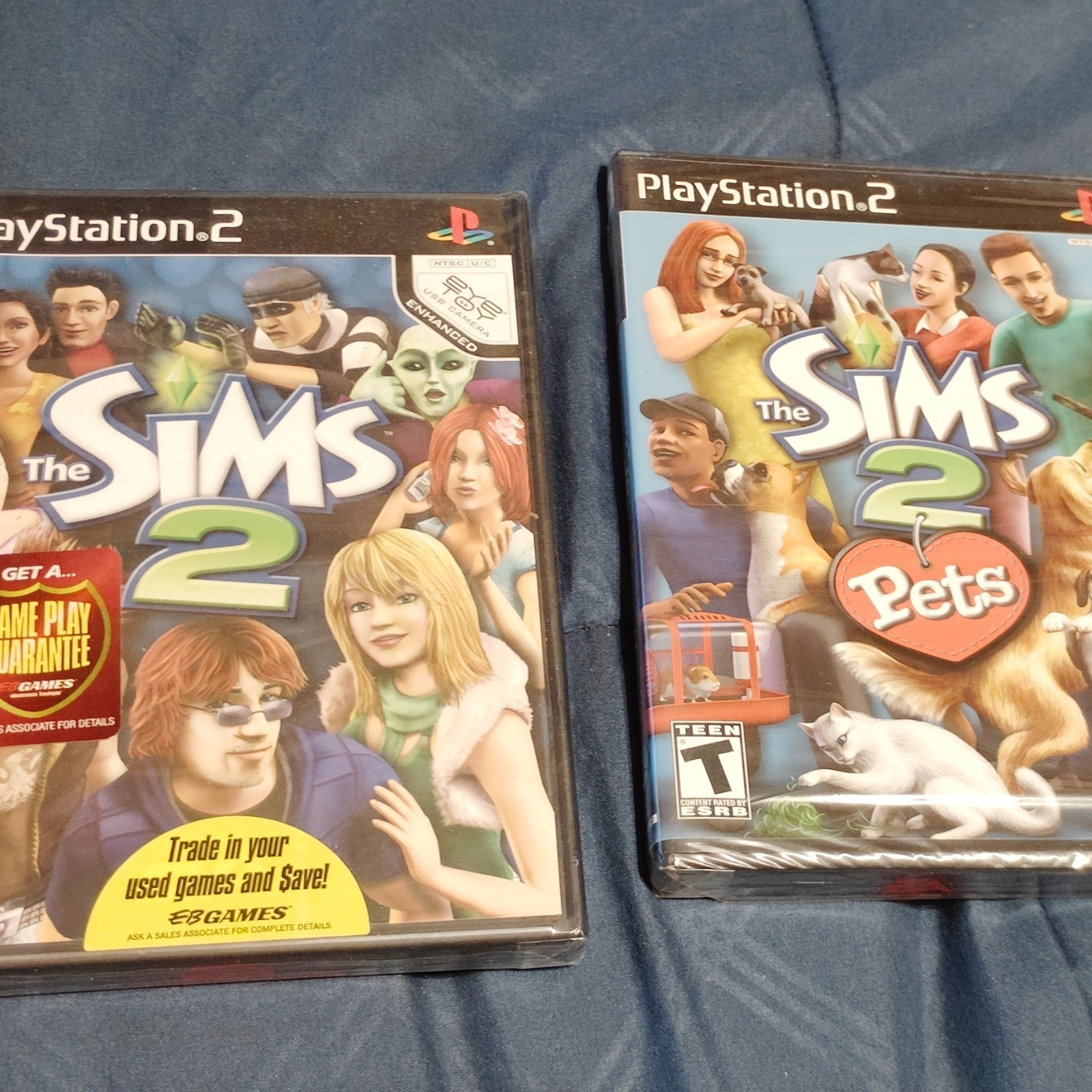 EA The Sims 2 + Sims 2 pet – Sony PlayStation 2 PS2, NTSC-U/C (US/Canada) T 2004