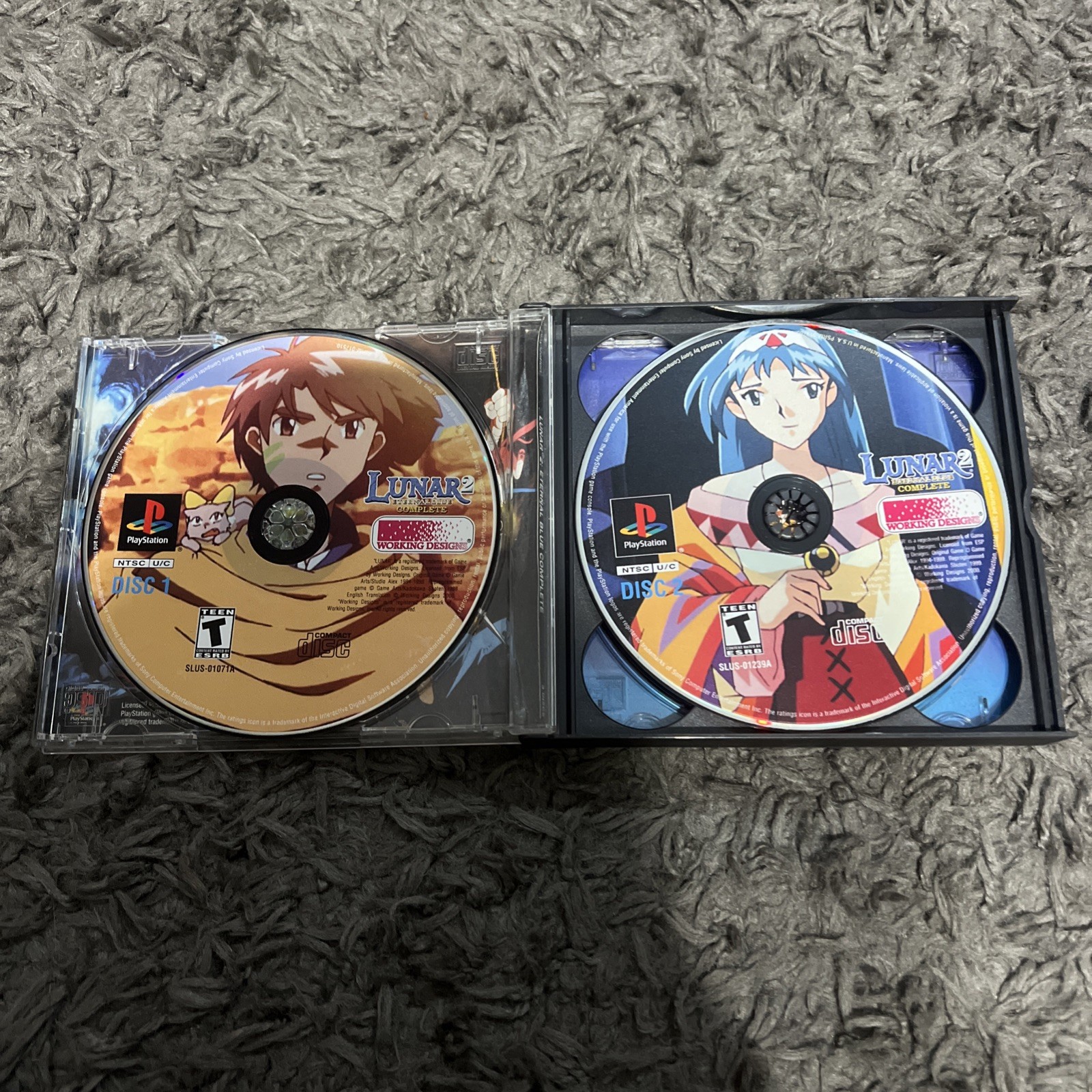 Lunar 2: Eternal Blue Complete 4 Disc Sony PlayStation 1 RPG Ps1
