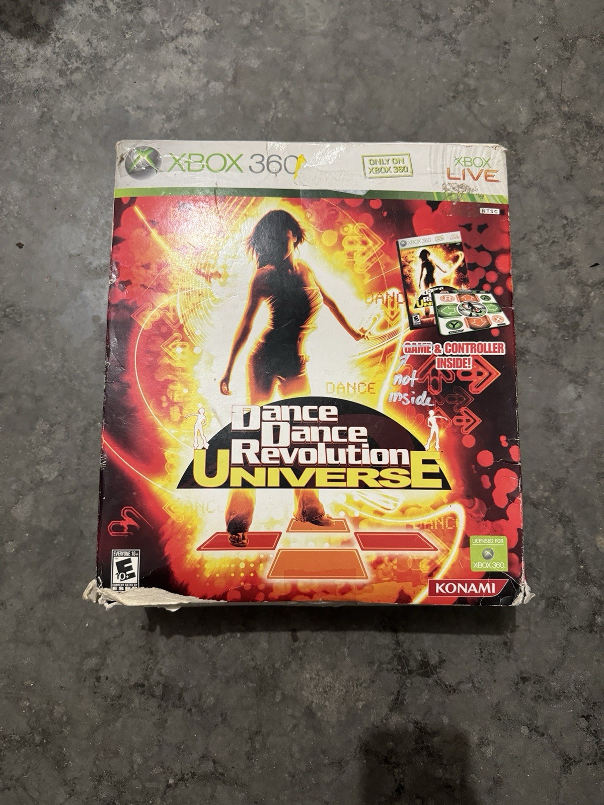 Dance Dance Revolution Universe Xbox 360 Game Pad With Box NO GAME