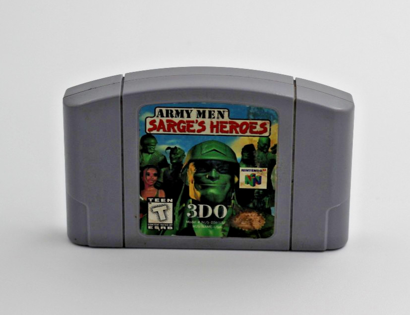 Army Men Sarge’s Heroes Nintendo 64 N64 Tested Authentic Clean Fast Shipping