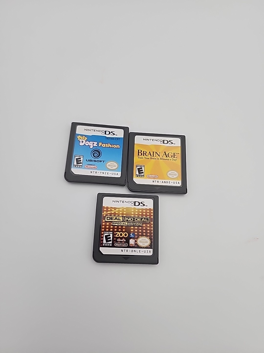Nintendo DS Lot Of 3 Games Bundle Kids Family Loose Games Tested