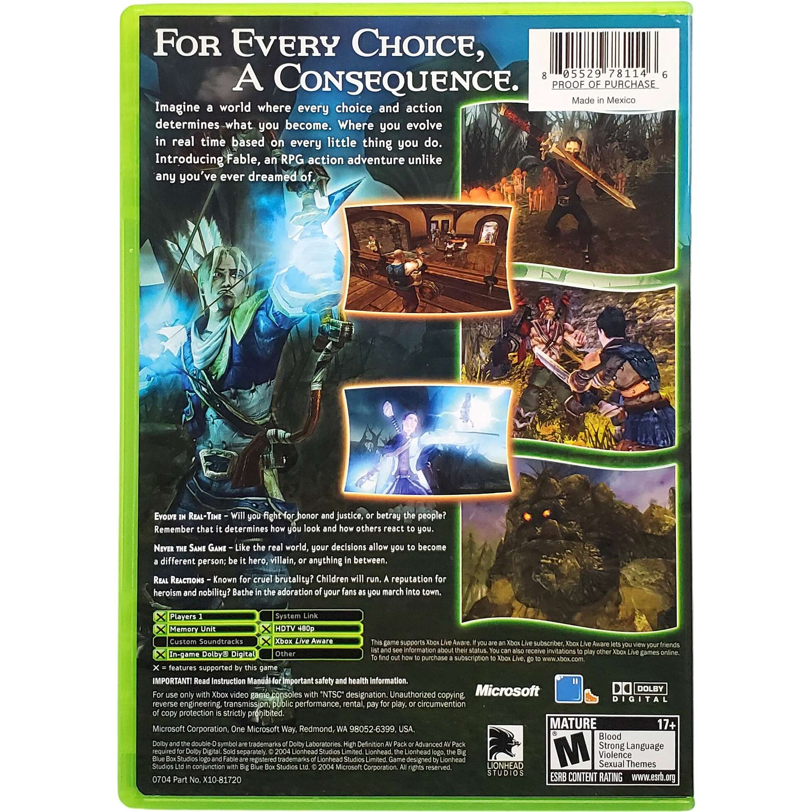Fable – Microsoft Xbox Tested 1Y Guarantee