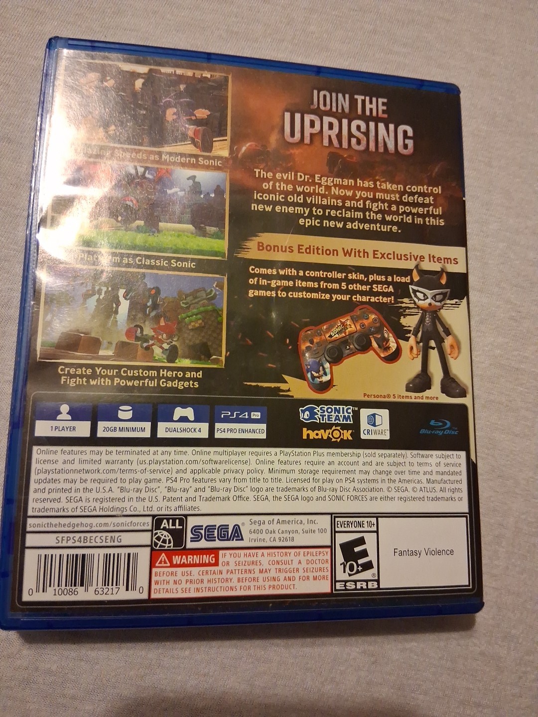Sonic Forces – Bonus Edition – Sony PlayStation 4