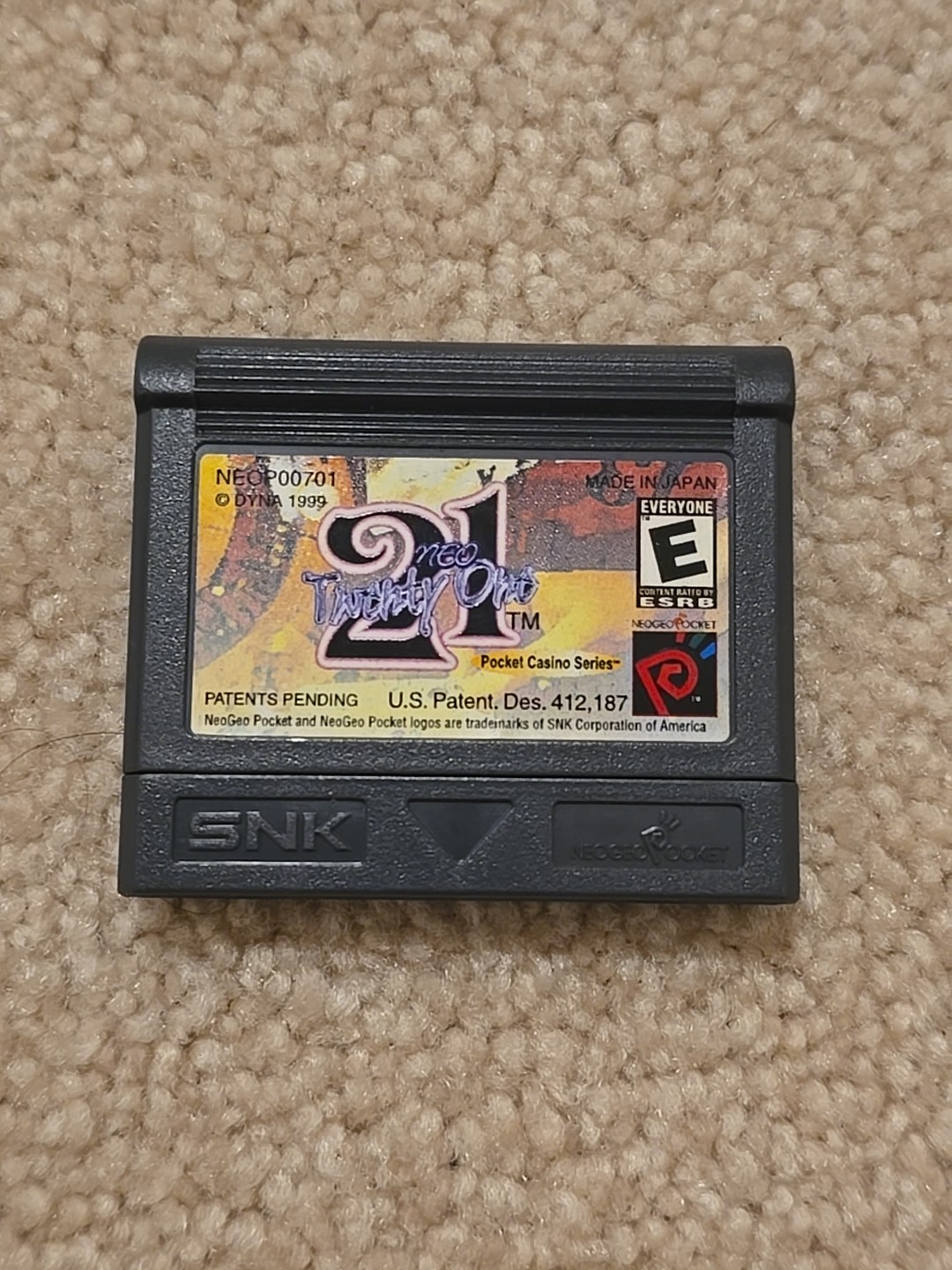 NEO 21 Twenty One NEO GEO POCKET COLOR ESRB USA VERSION NGPC SNK NeoGeo NTSC