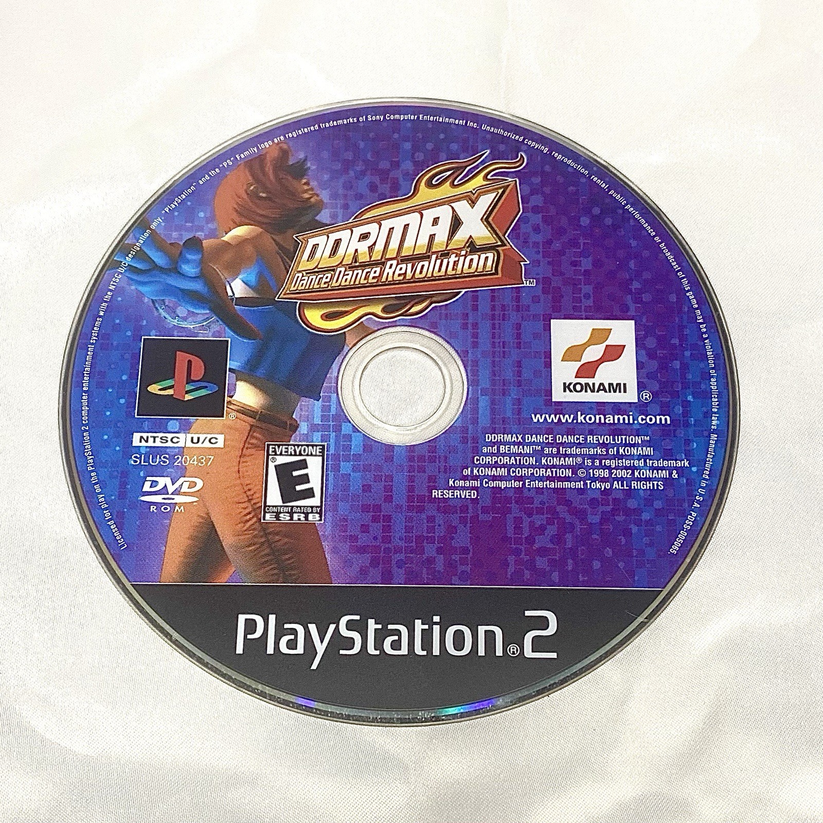 DDRMAX Dance Dance Revolution Sony PlayStation 2 Disk Only No Manual